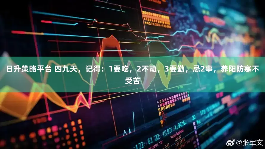 日升策略平台 四九天,记得:1要吃,2不动,3要勤,忌2事,养阳防寒不受苦