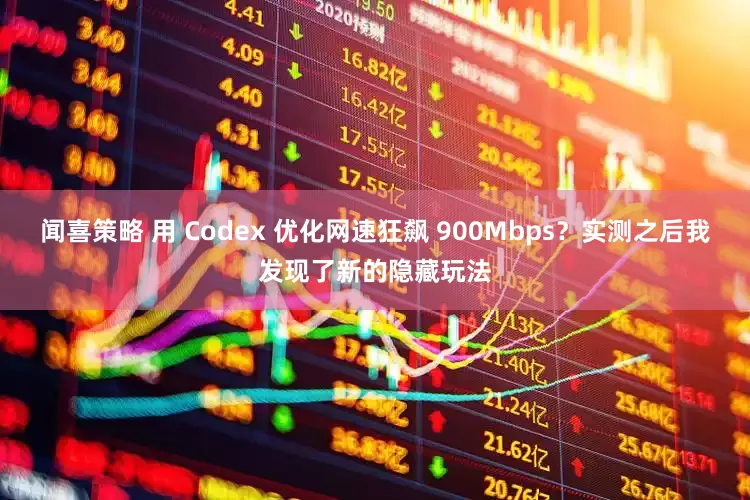 闻喜策略 用 Codex 优化网速狂飙 900Mbps？实测之后我发现了新的隐藏玩法